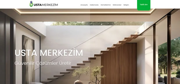 Usta Merkezim Mimarlık ve Dekorasyon Web Sitesi